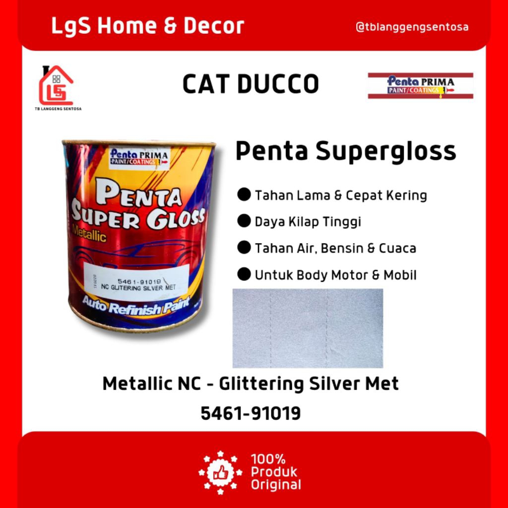 Cat Penta Super Gloss - Glittering Silver Met 5461-91019