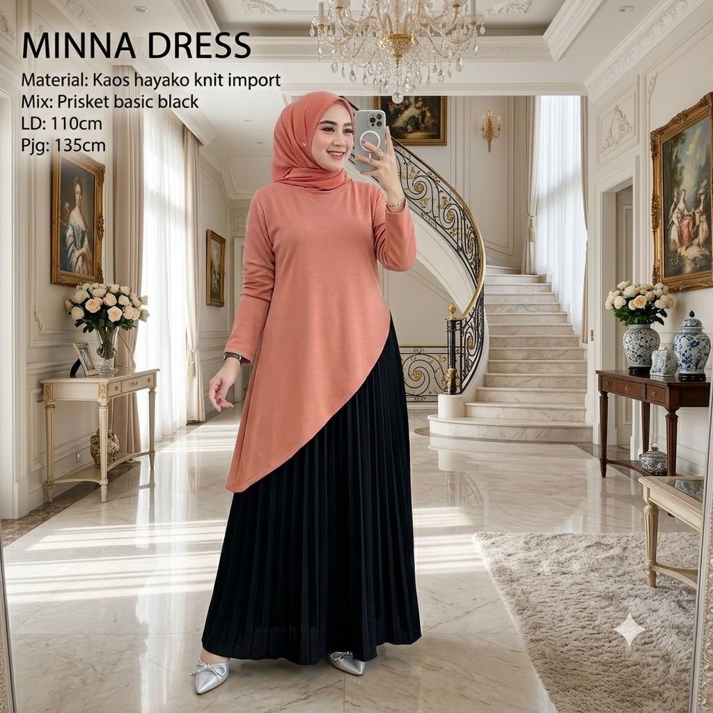 Minna dress | dress premium | dress kekinian | dress perempuan |