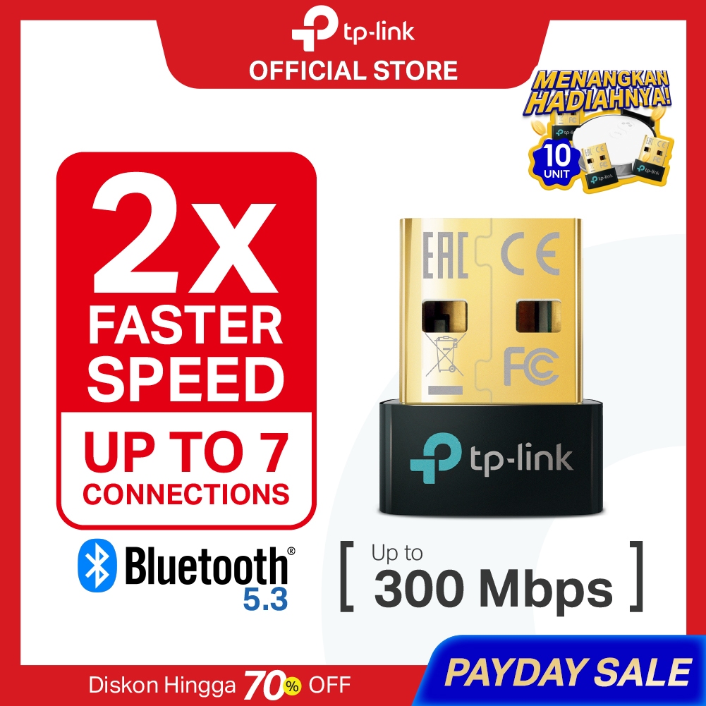 TP-Link UB500 | UB500 Plus| UB400 | Bluetooth 5.3 Nano USB Adapter| Bluetooth Dongle | PC Laptop | U