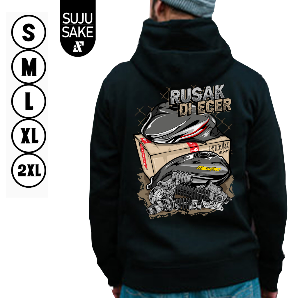 Sujusake Industries Jaket Jumper Hoodie Hodie Hode Honda Tiger Herex Herek 2000 Supercruiser Revo Ba