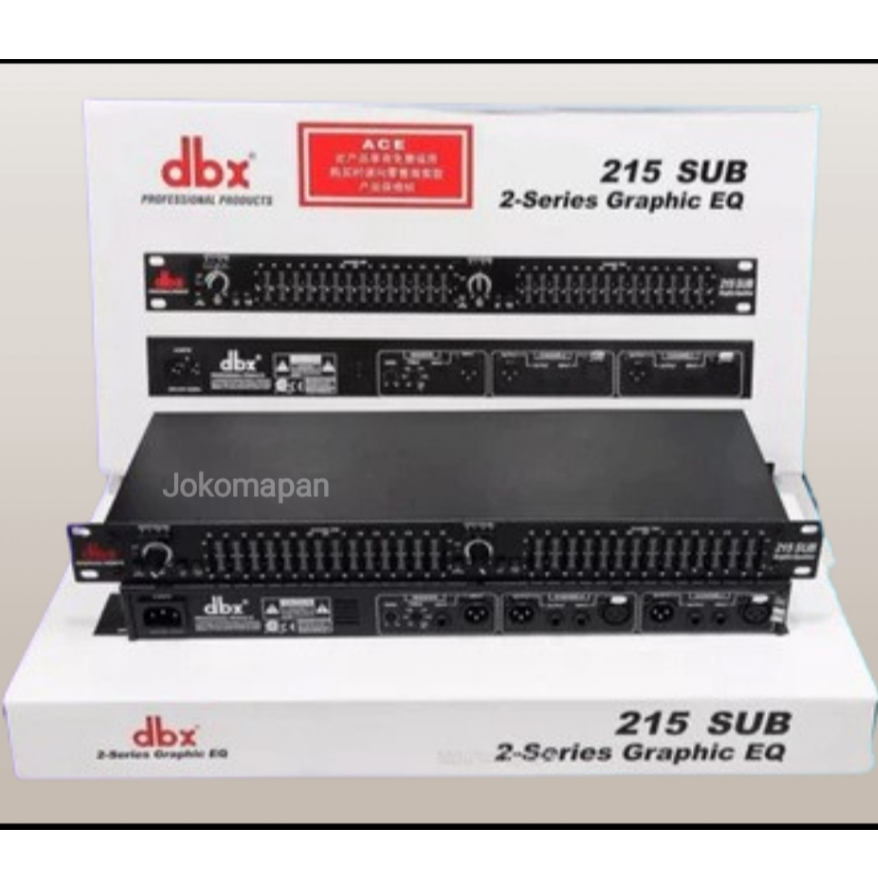 EQUALIZER DBX 215 SUB ORIGINAL / 215SUB / 215-SUB PLUS SUBWOOFER 2 channel