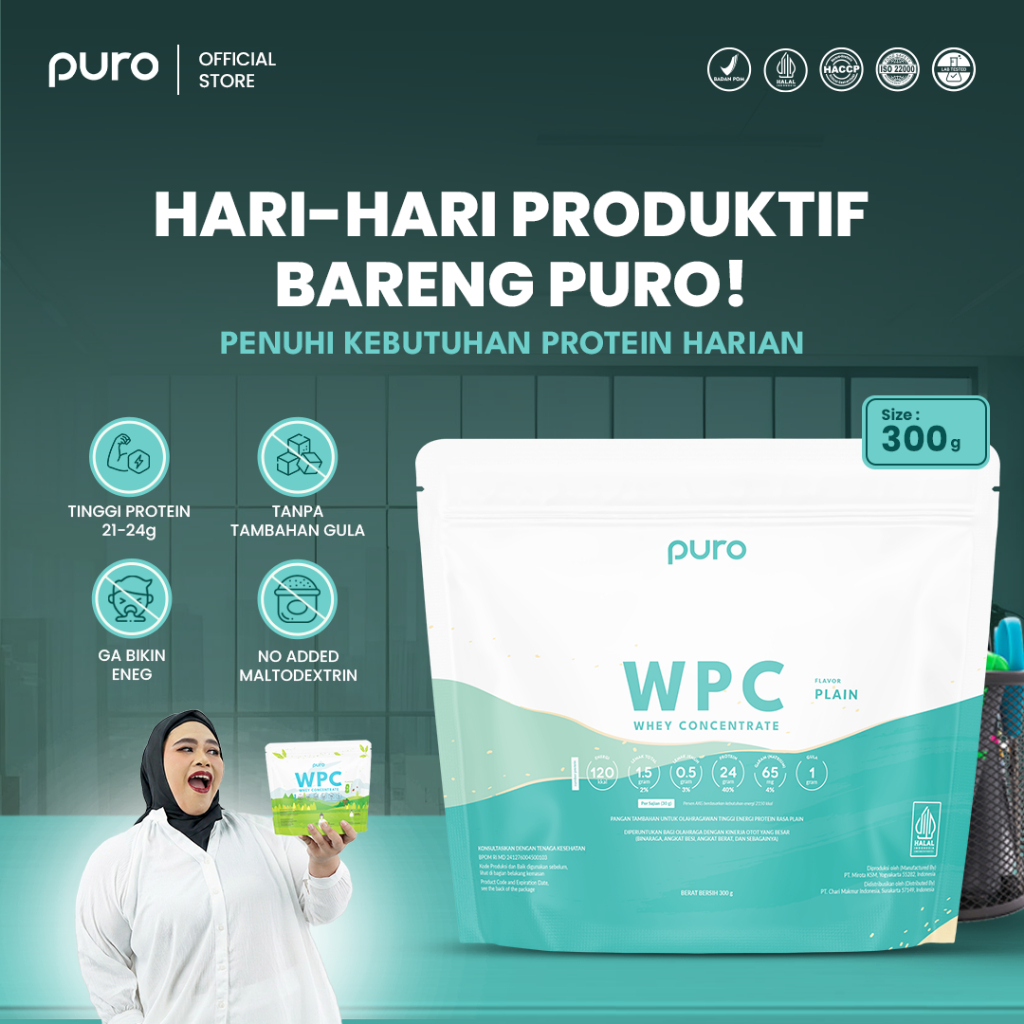 PURO WPC WPRO Whey Protein Concentrate 300gr