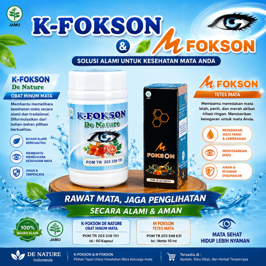 Obat Glukoma Mata glaukoma K FOKSON M FOKSON Herbal DE NATURE [ BISA COD ]