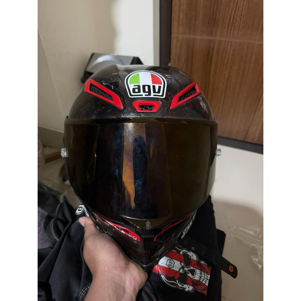 helm full face AGV PISTA GPRR 1:1 Lapis carbon forged asli (BUKAN WTP)
