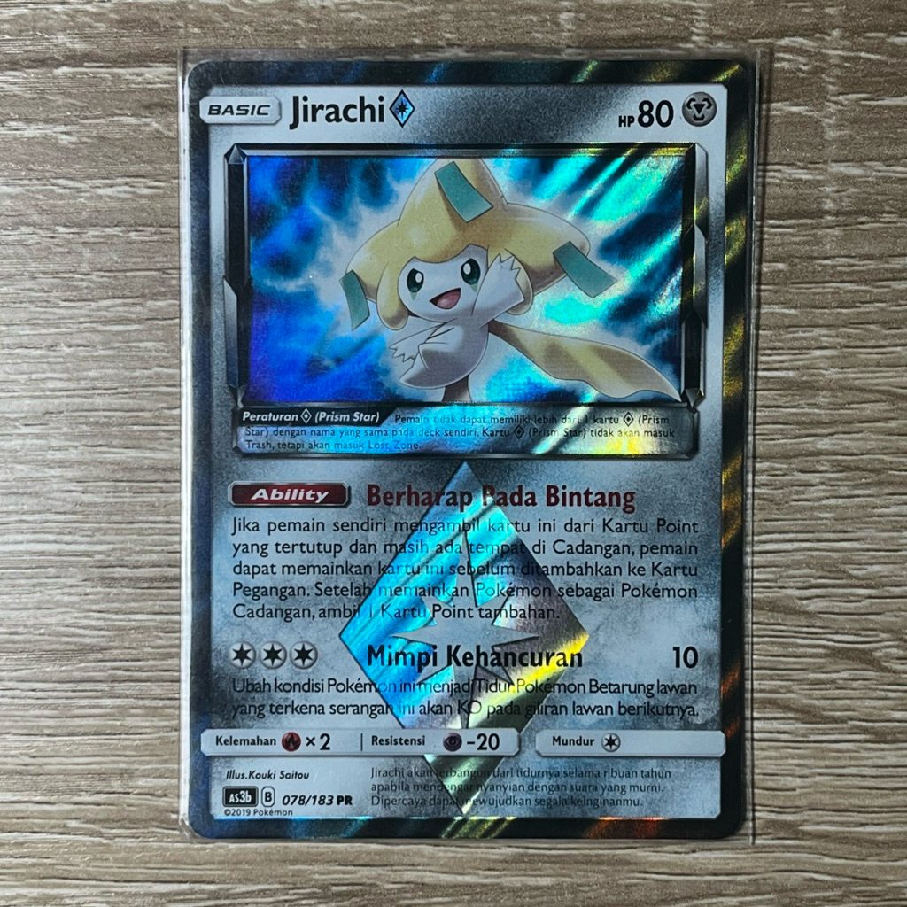 Kartu TCG Pokemon Jirachi Prism Indonesia