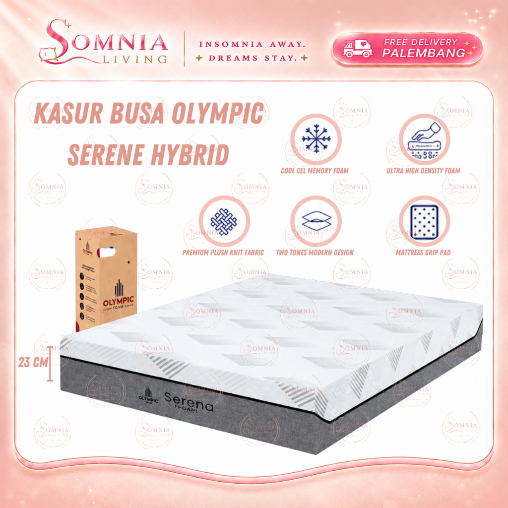 Kasur Busa Olympic Serena Hybrid In The Box | Kasur Matras Busa Olympic In The Box Murah Palembang |