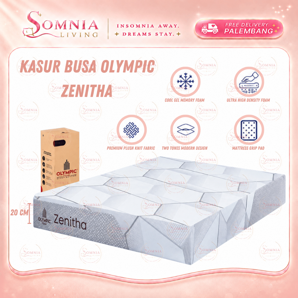 Kasur Busa Olympic Zenitha In The Box | Kasur Matras Busa Olympic Murah Palembang | Furniture Murah 