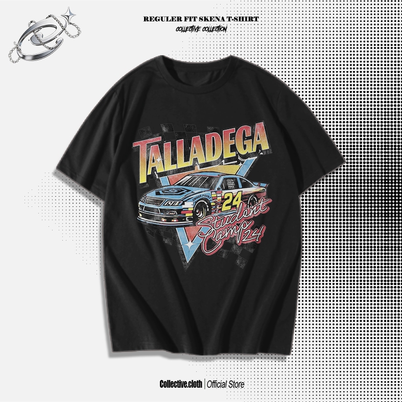KAOS DISTRO PRIA / BAJU DISTRO PREMIUM / KAOS NASCAR VINTAGE " TALLADEGA" / T-SHIRT - Kaos Distro - 