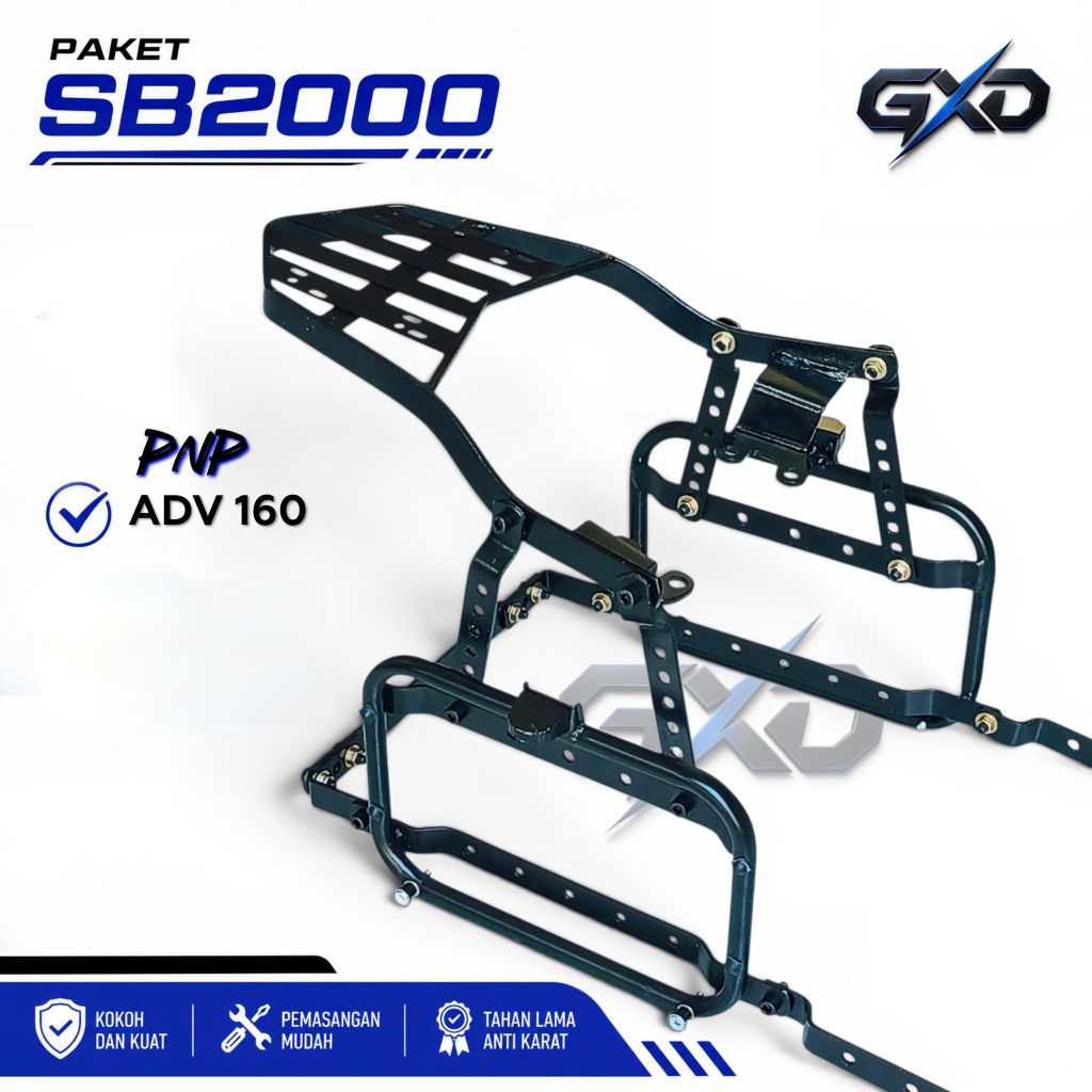 PAKET SB2000 PNP ADV 160 – Paket Side Box & Top Box Touring Kokoh Siap Pasang