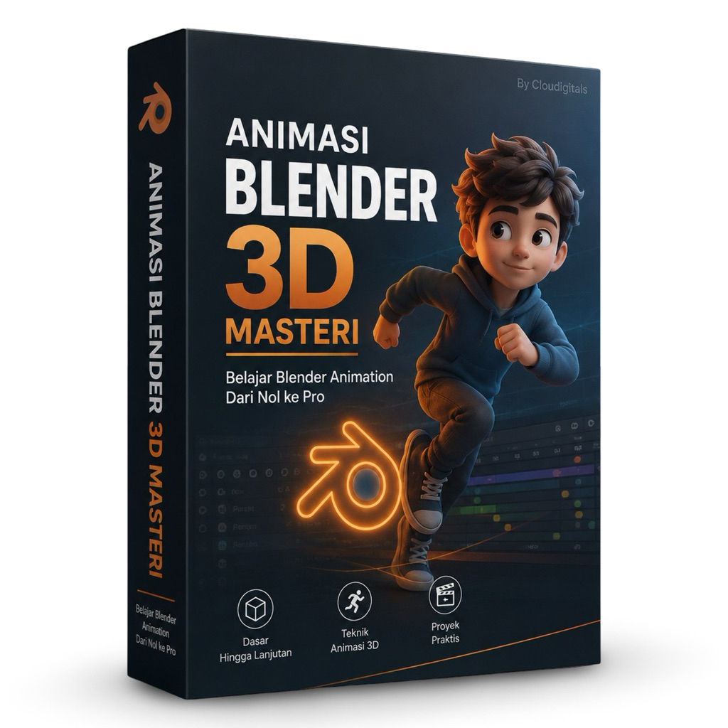 ANIMASI BLENDER 3D MASTERI: Belajar Blender Animation Dari Nol ke Pro - Materi Video