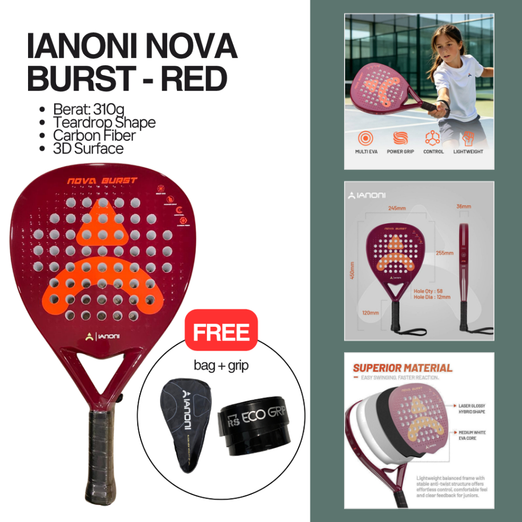 Harga ianoni raket padel Terbaru Jul 2026 | BigGo Indonesia