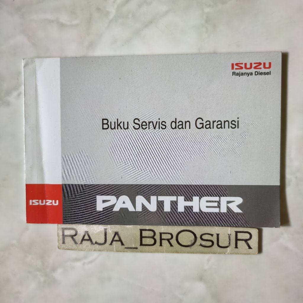 Buku Servis dan Garansi Isuzu Panther 0 Km 2007-2021 ORI Original
