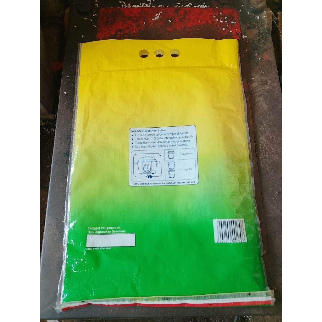 KARUNG PLASTIK LAMINASI 5KG | KARUNG BERAS 5KG BEKAS | 20 LEMBAR