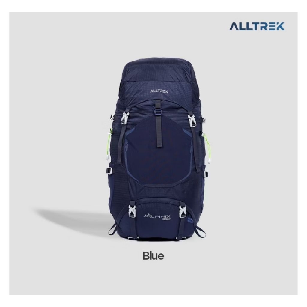 ALLTREK Tas Gunung ALPINIX 60+5L Hiking Carrier Ransel Anti Gravity (Second 1x pakai)