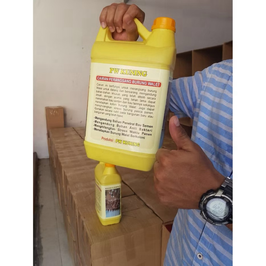Parfum Walet merk PW kuning 5 liter / pw kuning Asli / Parfum PW Kuning / parfum Walet / h3nsatu / c