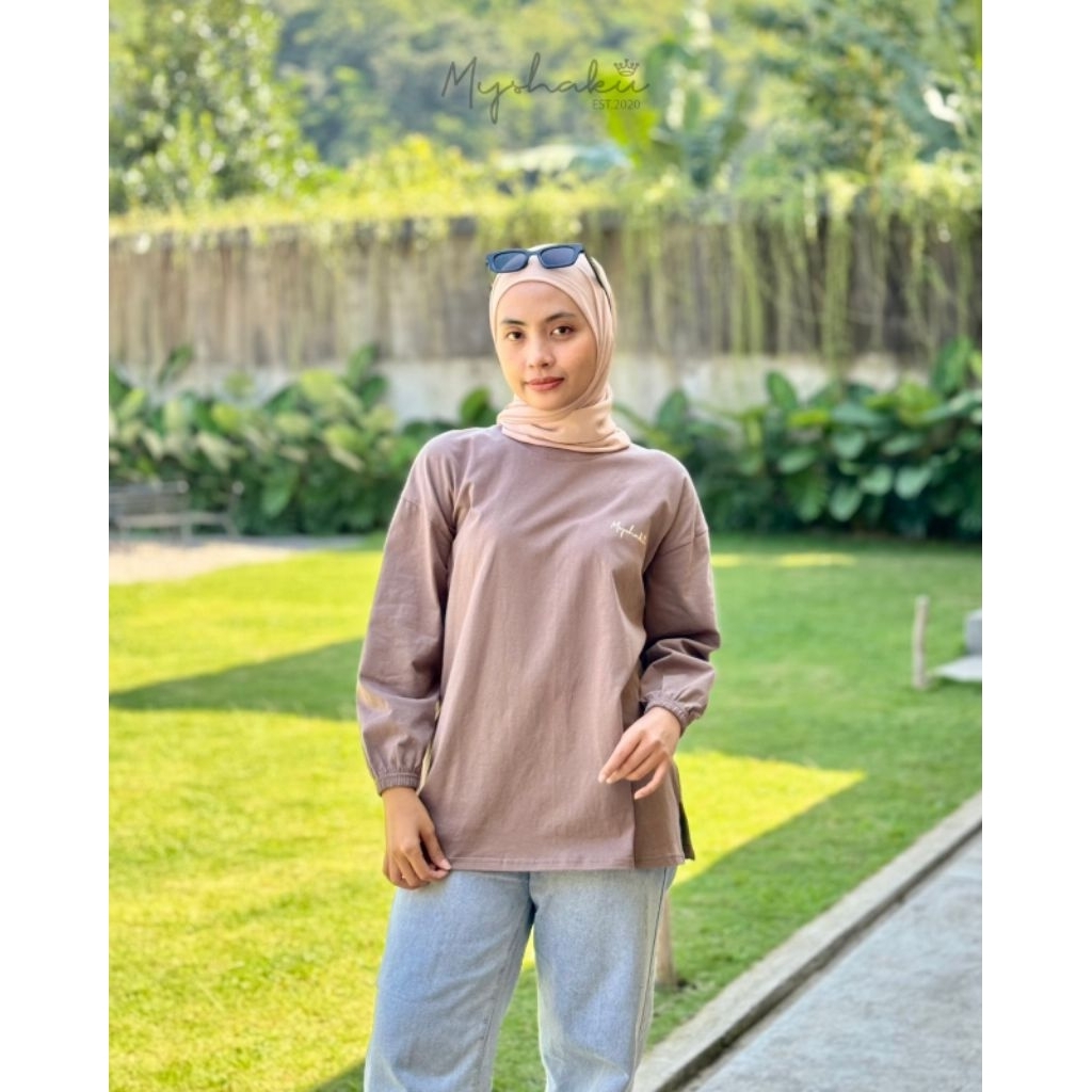 kaos lengan panjang oversize myshaku