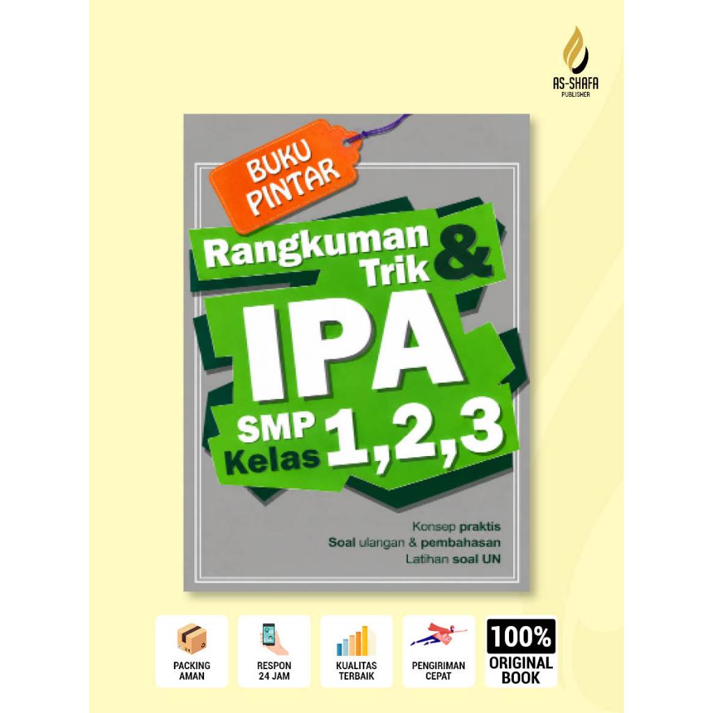 BUKU PINTAR RANGKUMAN & TRIK IPA SMP KELAS 7 8 9 | LATIHAN SOAL & PEMBAHASAN