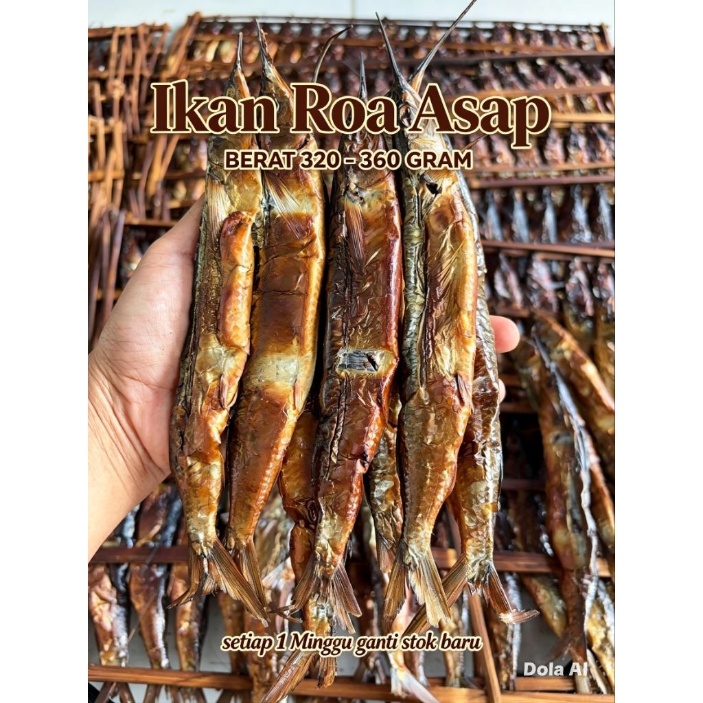 Roa Asap/Ikan Roa 1 Gepe/ Roa 1 bungkus/ Ikan Roa, Ikan Asap, Ikan Laut kering