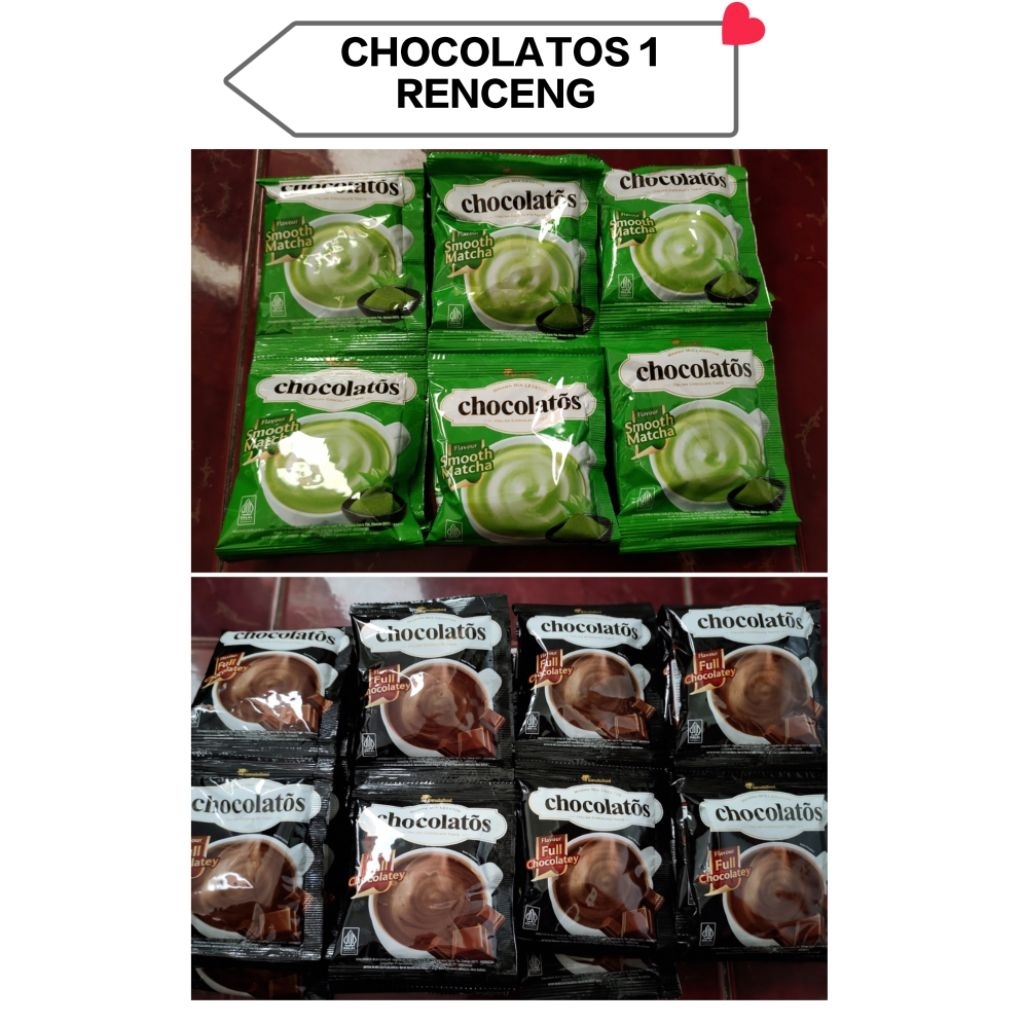 CHOCOLATOS 1 RENCENG - CHOCOLATOS rasa Coklat Rasa Matcha