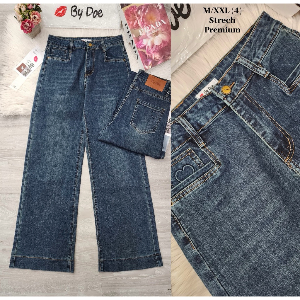 KULOT JEANS DARK JEANS  BY DOE