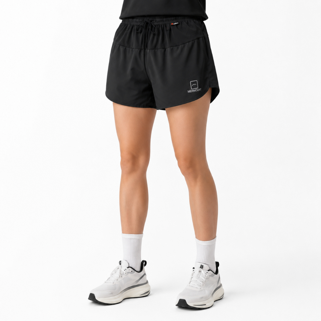 MERMOUNT | Celana Pendek Running Wanita | Celana Olahraga Wanita Pinggang Elastis | Running pants