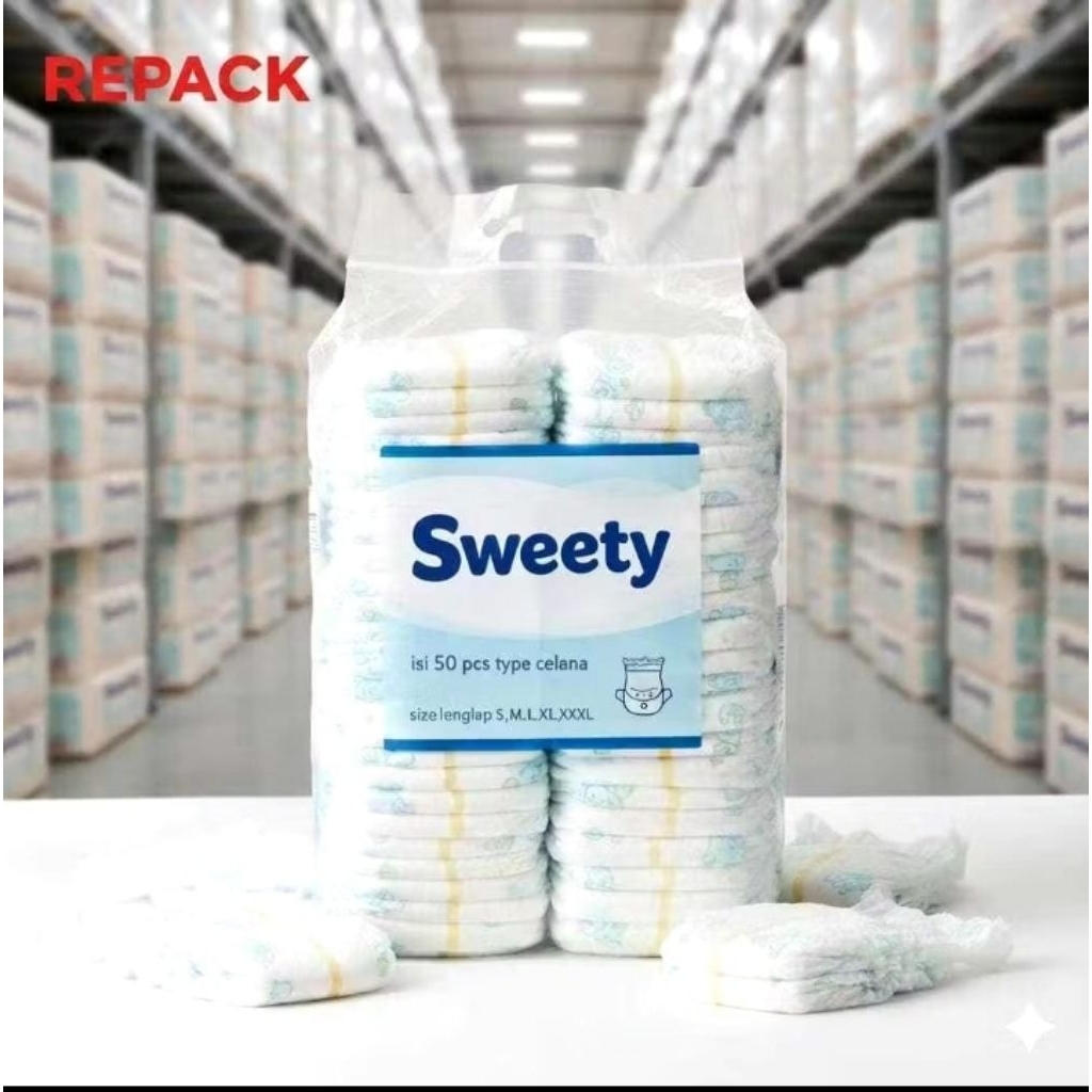 Popok Bayi Repack Isi 20 Pcs / Sweety / Huggies / Happy Napi