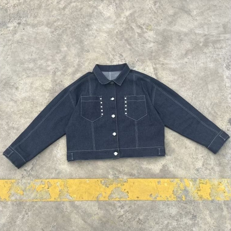 Work Jacket Raw Denim Boxy