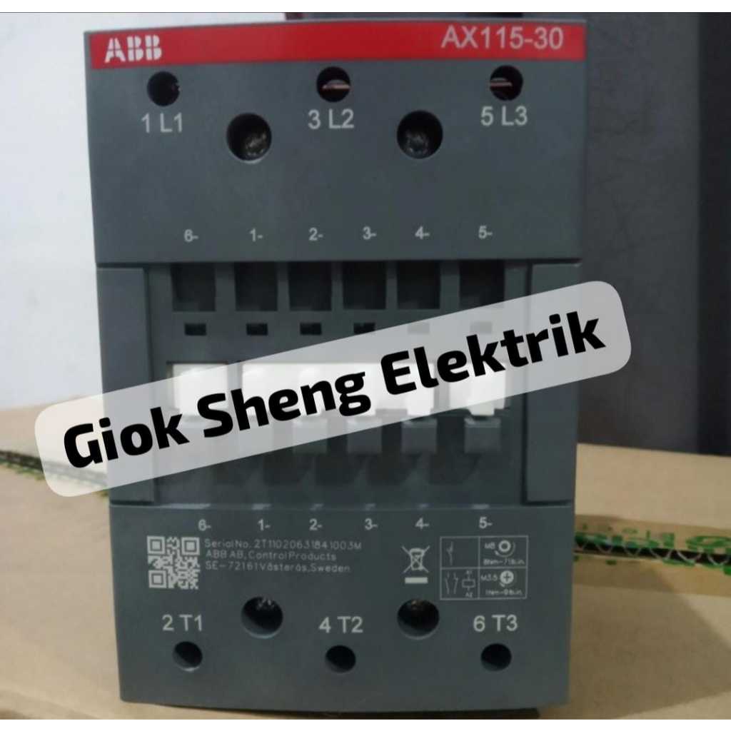 KONTAKTOR 160A 220V 3PHASE AX115-30 KONTAKTOR ABB