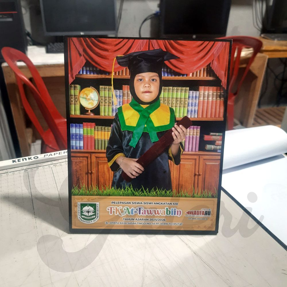 Foto Blok Wisuda TK - MI - SD - SMP - SMA - Kuliah + List Hitam