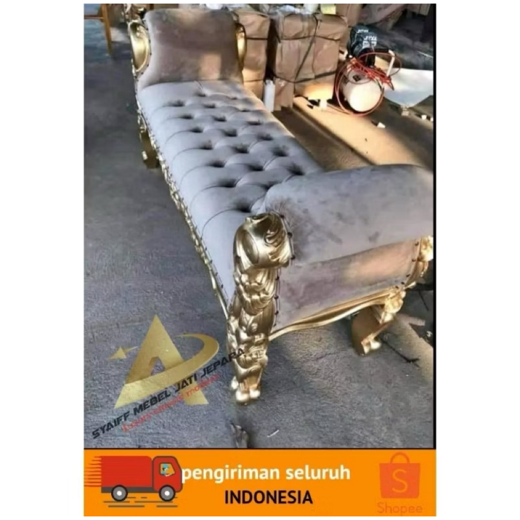 sofa jok kayu jati/sofa busa