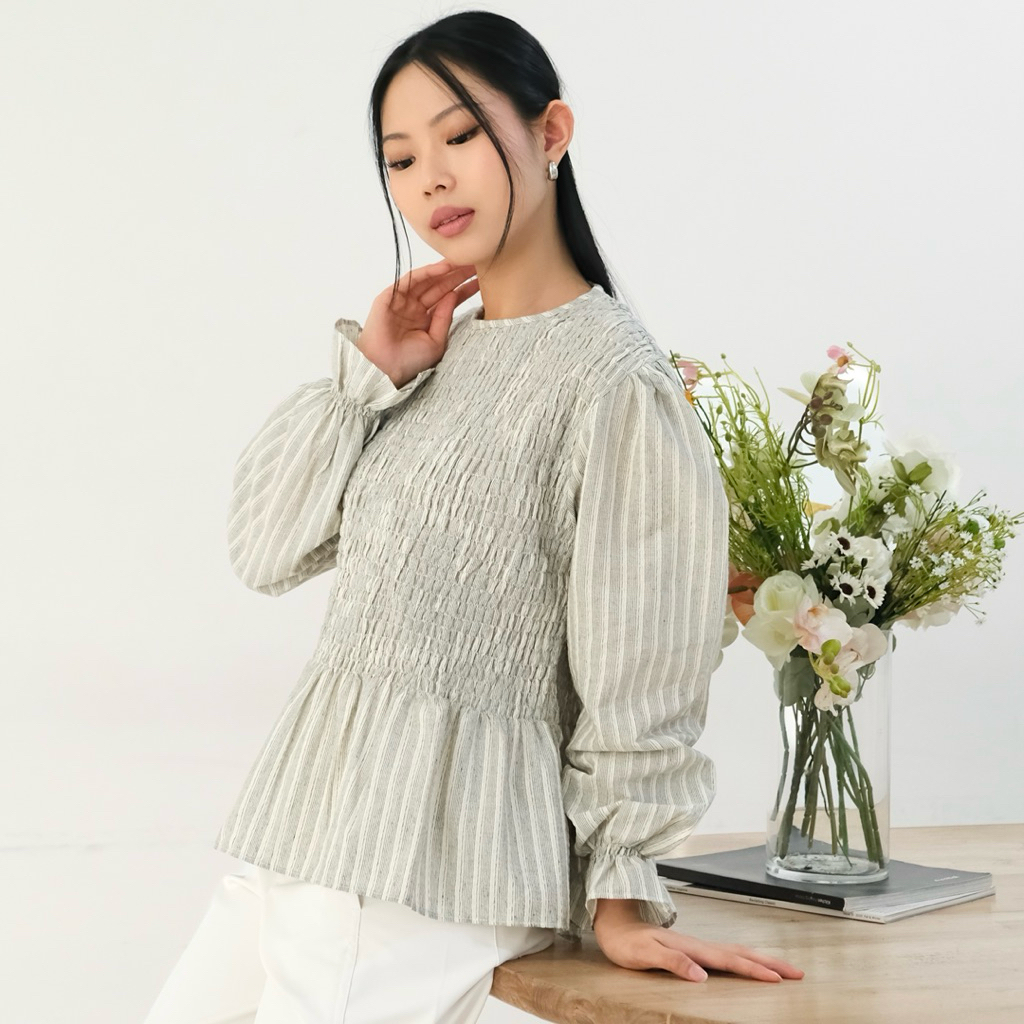 BEEANCA - Leona blouse | pleats blouse | atasan wanita