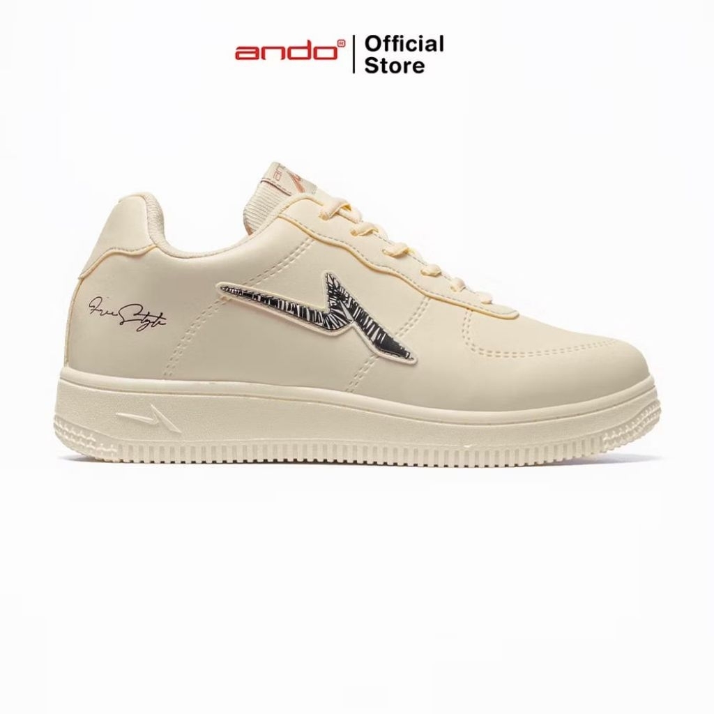 Ando Sepatu Sneakers Curtiz unisex Dewasa Krem/Krem