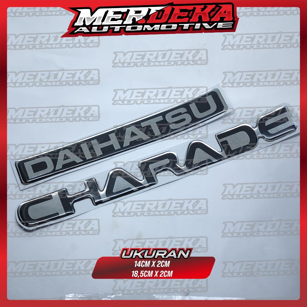 emblem timbul daihatsu charade / emblem logo daihatsu charade / emblem bagasi daihatsu charade