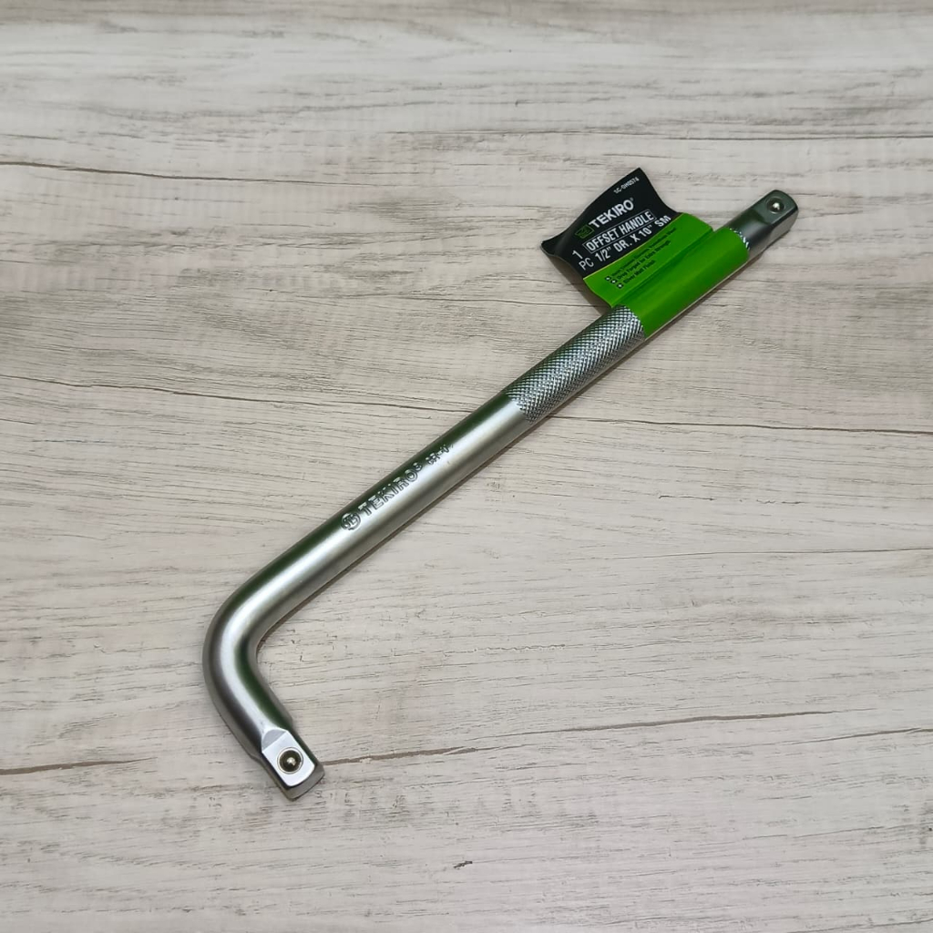 Tekiro Gagang Sock Sok Offset Handle 1/2" / Gagang Shock L 1/2"x10" L / Stang Shock Sok Kunci Engkol