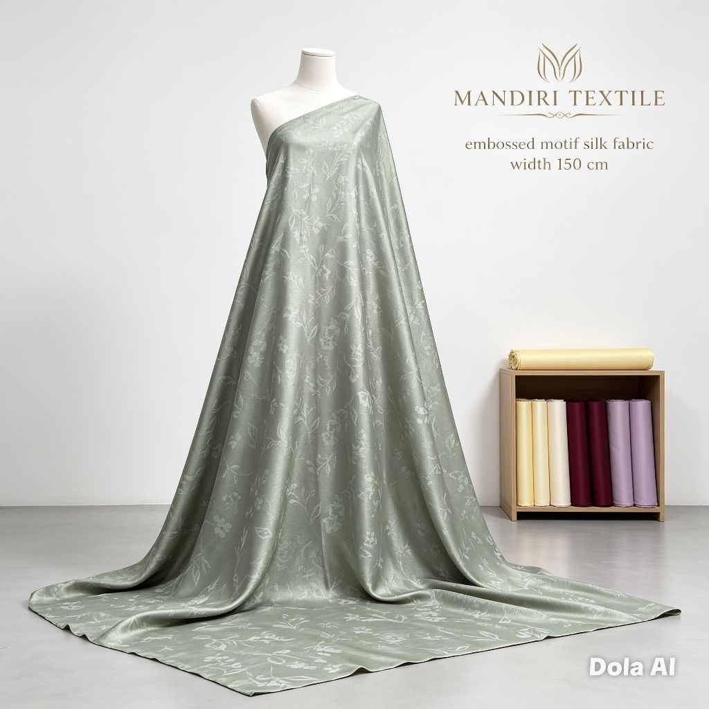 Kain Silk Embos Premium Motif - Kain Silk Embos Motif - Harga Tertera 0,5 Meter