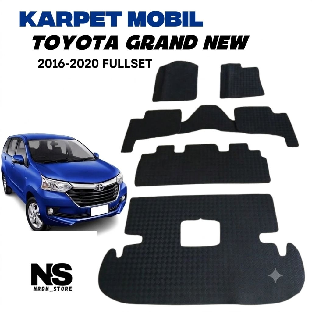 Karpet Mobil Avanza Grand New Tahun 2016-2020 Set Lengkap, Karpet Mobil Avanza Tahun 2016-2020 Karpe