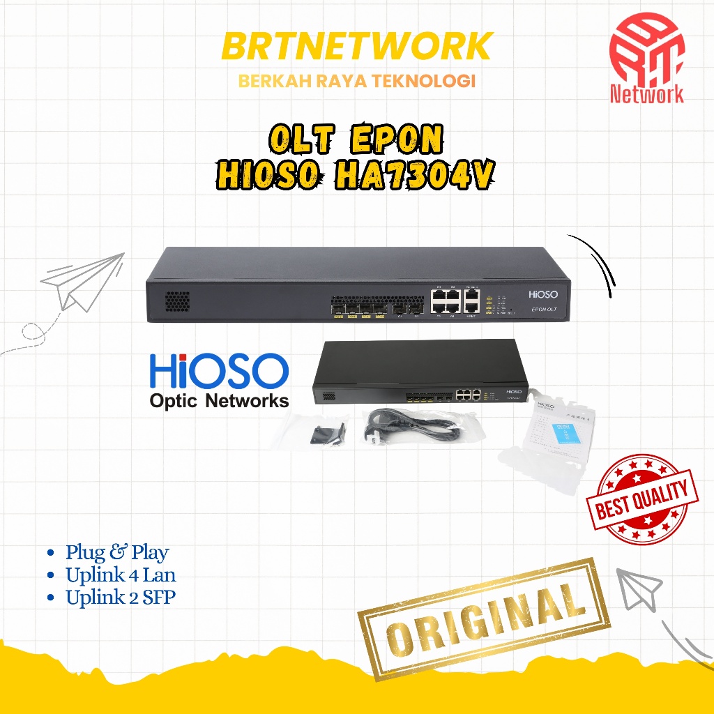 OLT Epon HIOSO HA7304V 4 Port