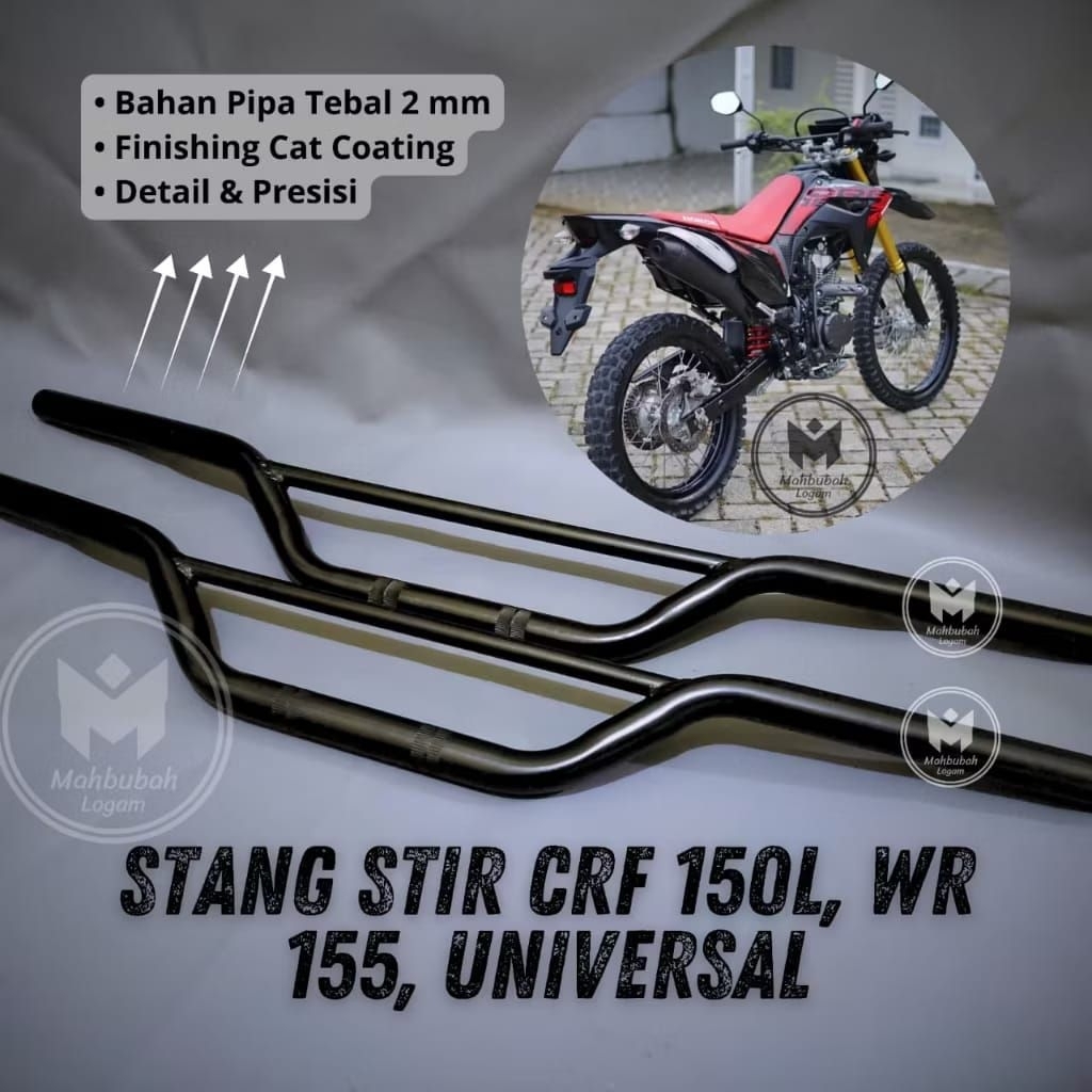 stang stir motor honda crf 150 L model ORI stang crf super tebal