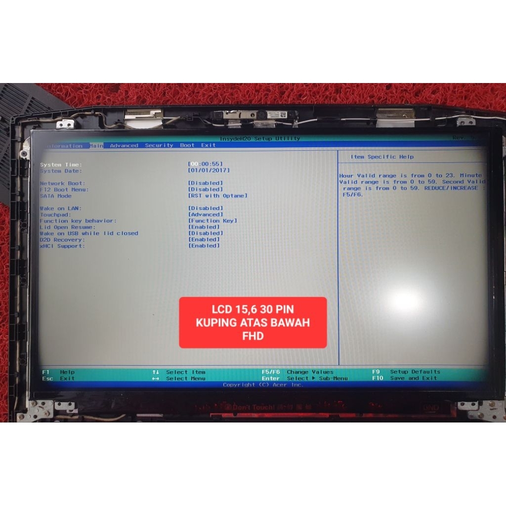 LCD 15,6 LCD 15,6 30 PIN KUPING ATAS BAWAH FHD