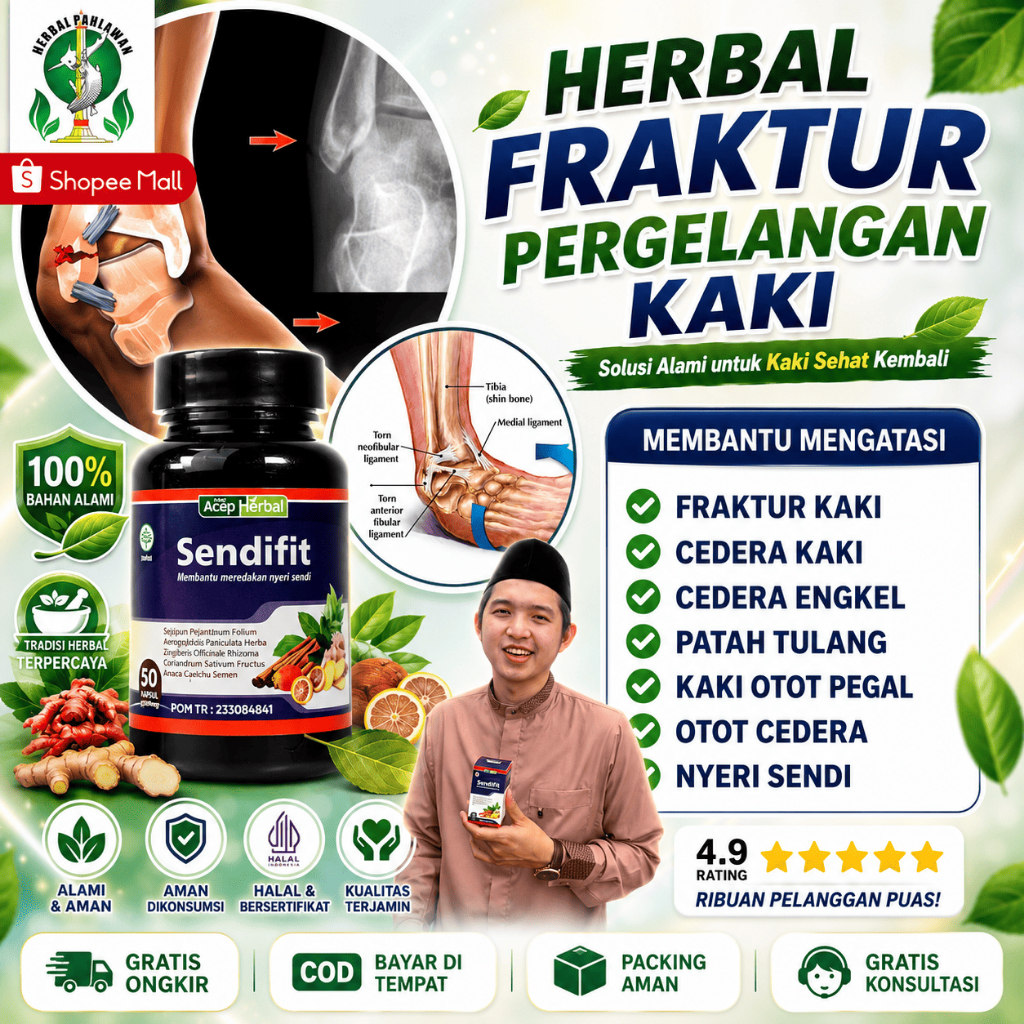 Obat Herbal Fraktur Pergelangan Kaki, Cedera Pergelangan Kaki, Cedera Engkel Kaki, Nyeri Otot Kaki -