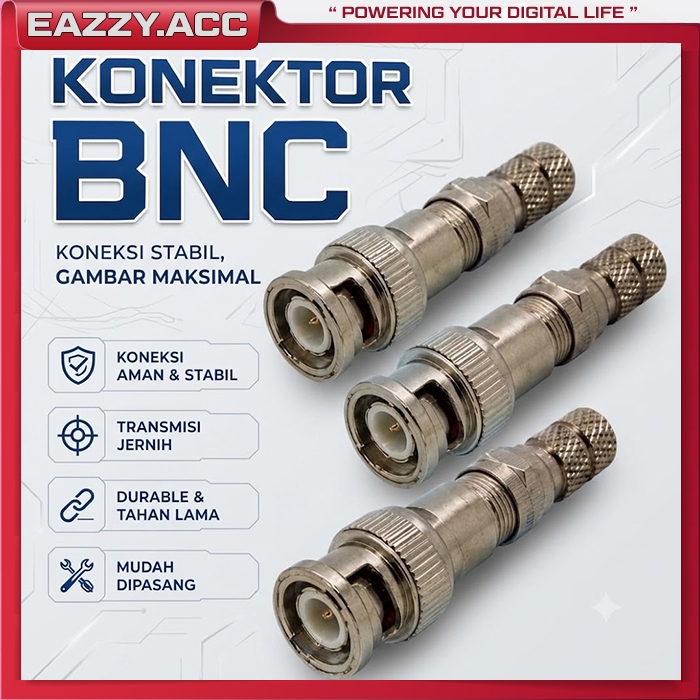 Konektor BNC Model Baut untuk CCTV