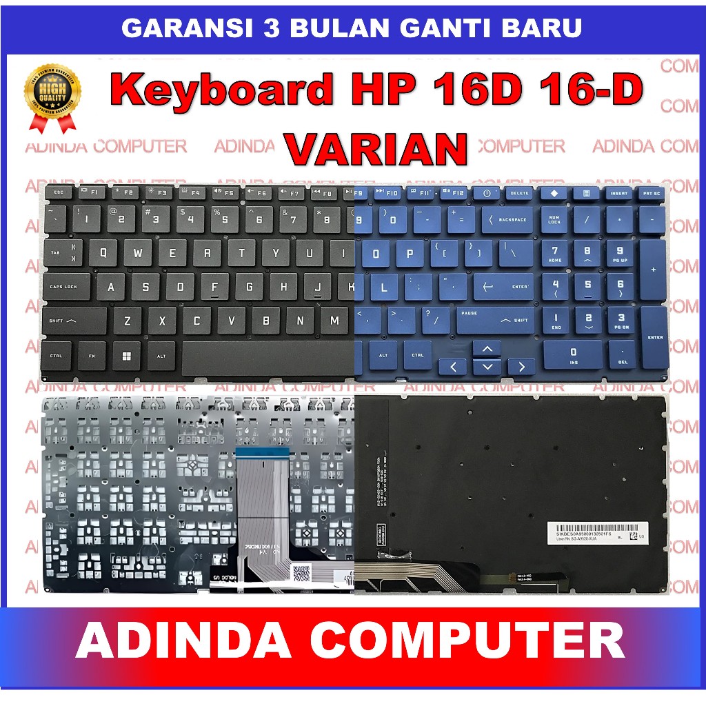 Keyboard HP Victus 16D 16-D 16-S0076NR 16-S0095AX  16-R0073CL 16-R1005NS 16-D0179TX Backlight
