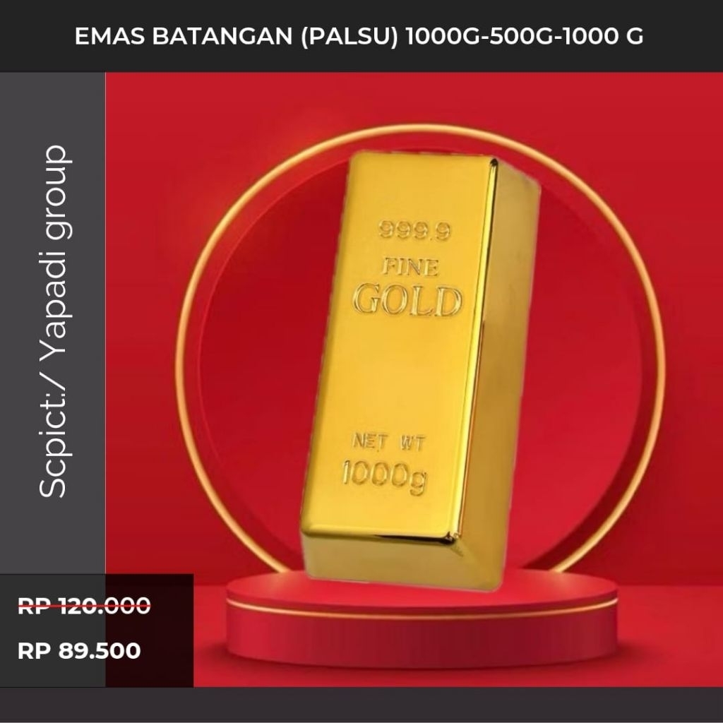 Promo EMAS BATANGAN (PALSU) 1000g 500g 1000 g