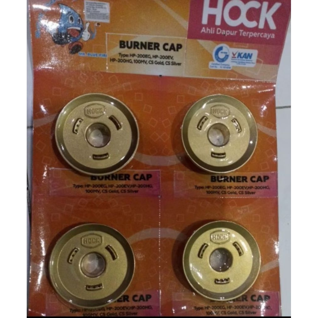 Burner cap kompor hock 1 tungku dan 2 tungku ORIGINAL