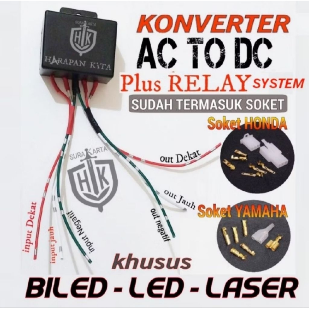 Relay converter AC to DC AC ke DC LAMPU biled led PERUBAH ARUS AC KE DC MOTOR