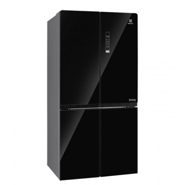 Electrolux EQE6909A Kulkas Side By Side 4 Pintu UltimateTaste 900 Kaca Hitam 622 Liter