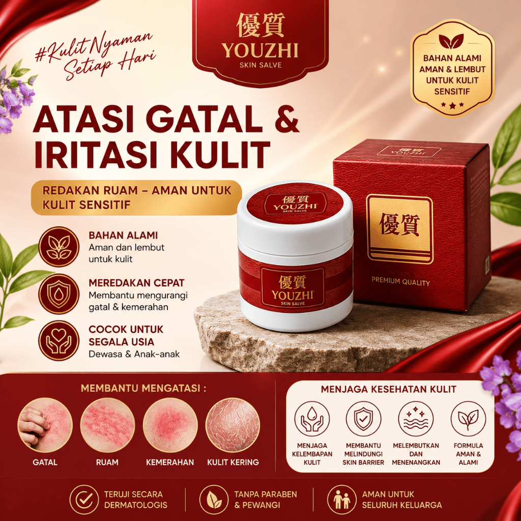 Youzhi Salep Gatel Kulit Kurap Alergi Original 100%