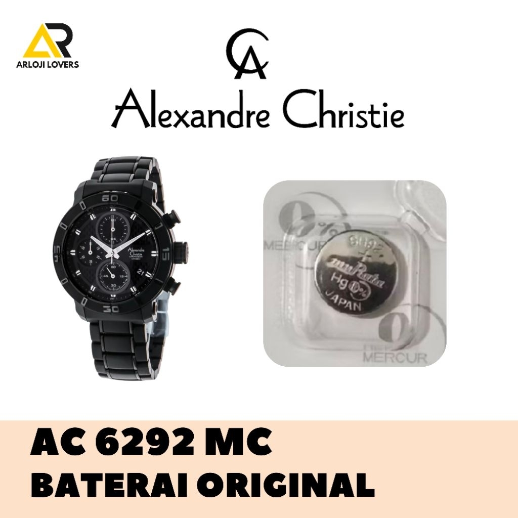 Baterai Jam Alexandre Christie AC6292MC Original