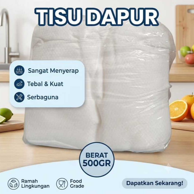 Tisu dapur serbaguna 500 gram polos