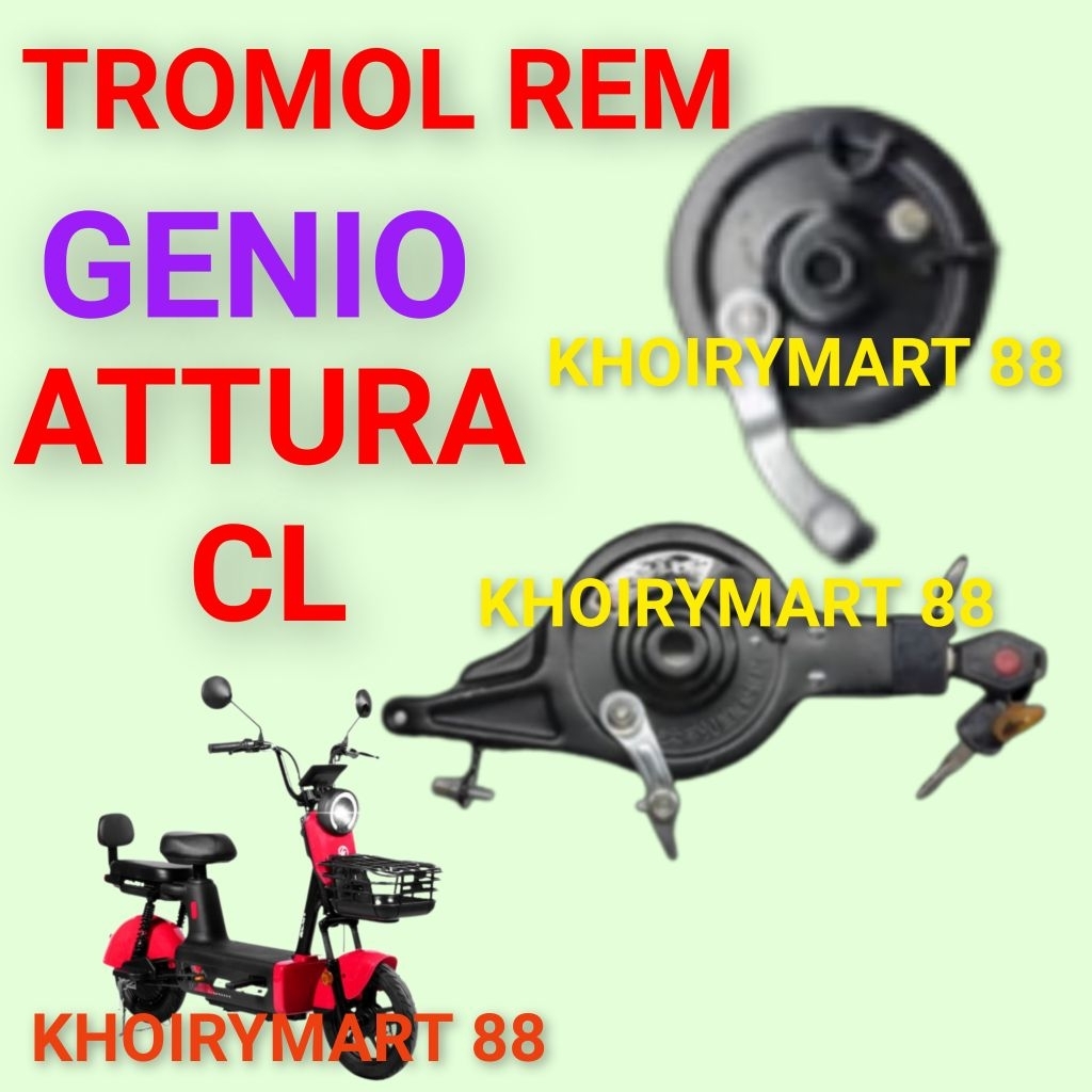 tromol rem genio attura cl rumah kampas rem sepeda listrik genio attura cl